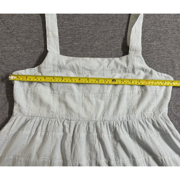 Madewell Cicely Tiered Midi Dress in Patchwork Blue Size 14 - Picture 6 of 10